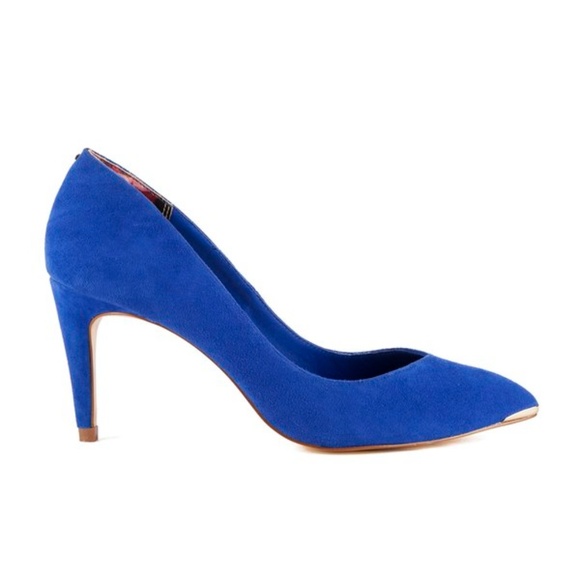 ted baker blue suede heels